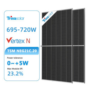 پنل خورشیدی ترینا سولار (Trina Solar) سری Vertex N مونوکریستال، دوطرفه (بایفشیال) با فناوری i-TOPCon و ساختار دو شیشه